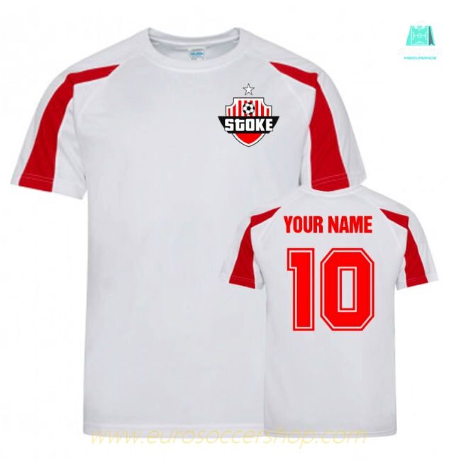 Your Name Stoke City Sports Training Jersey (White)