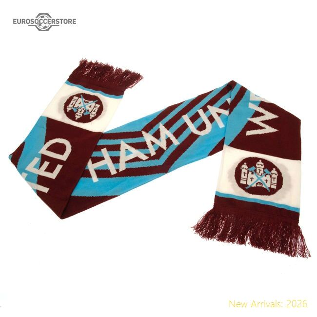 West Ham United Fc Retro 1976 Scarf - Unbeatable Value - Premium Quality