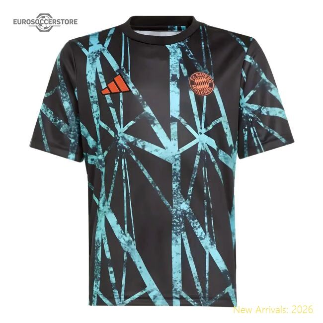 Premium 2024-2025 Bayern Munich Pre-match Shirt (black) - Kids