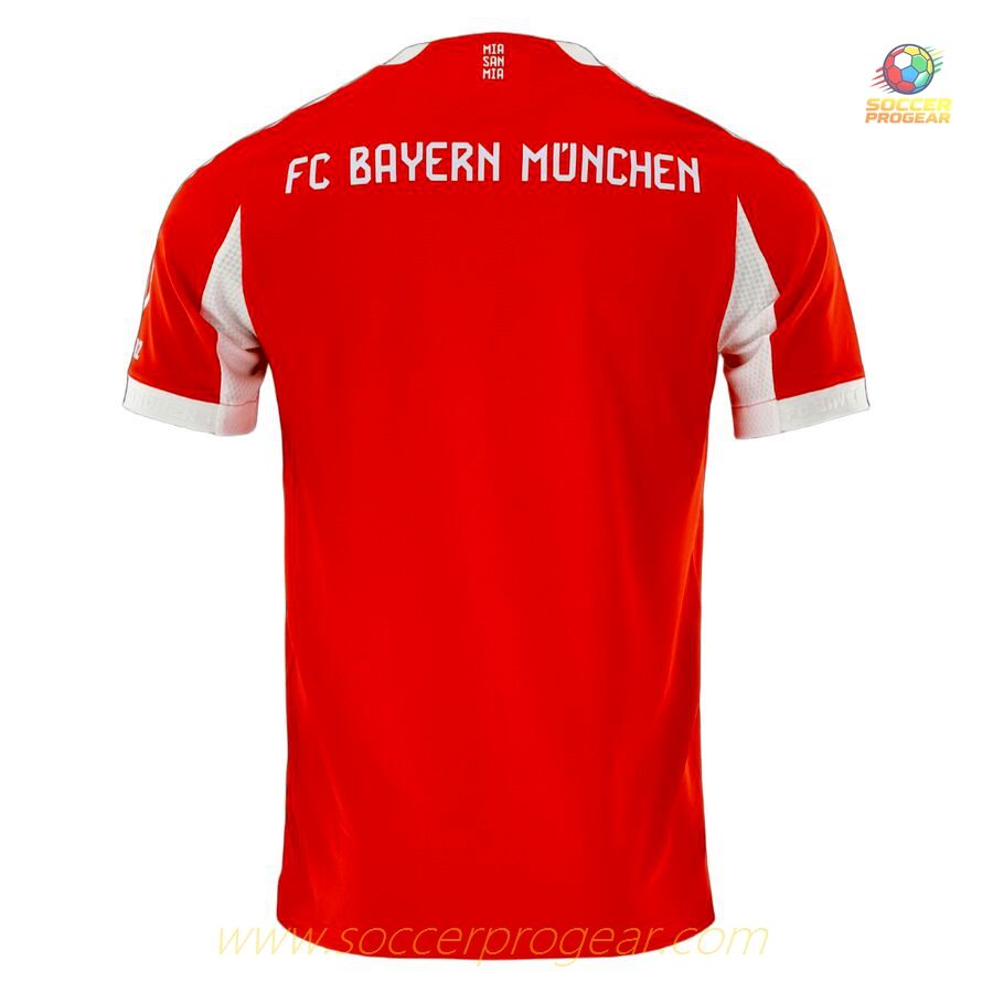 Football Team Jersey Match-Ready Bayern Munich Home 2025-2026 Season