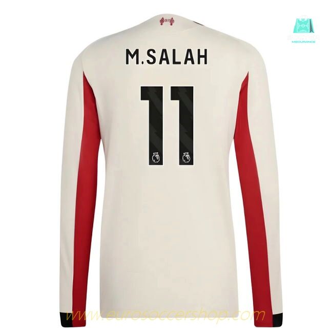 2025-2026 Liverpool Authentic Long Sleeve Away Shirt (M.Salah 11)