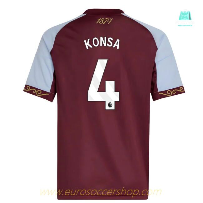 2025-2026 Aston Villa Home Shirt (Kids) (Konsa 4)
