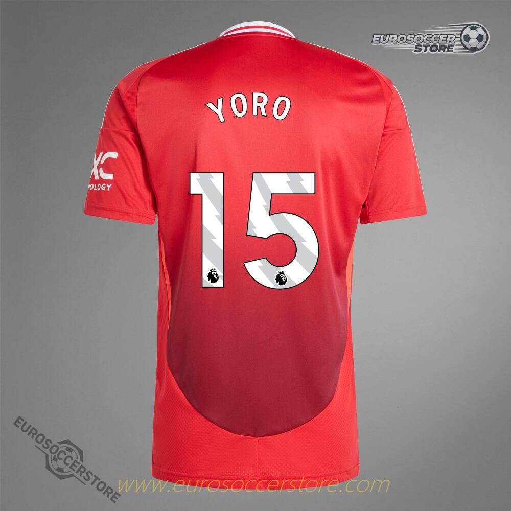 Manchester United YORO No. 15 Home Football Jersey for the 24-25 Season