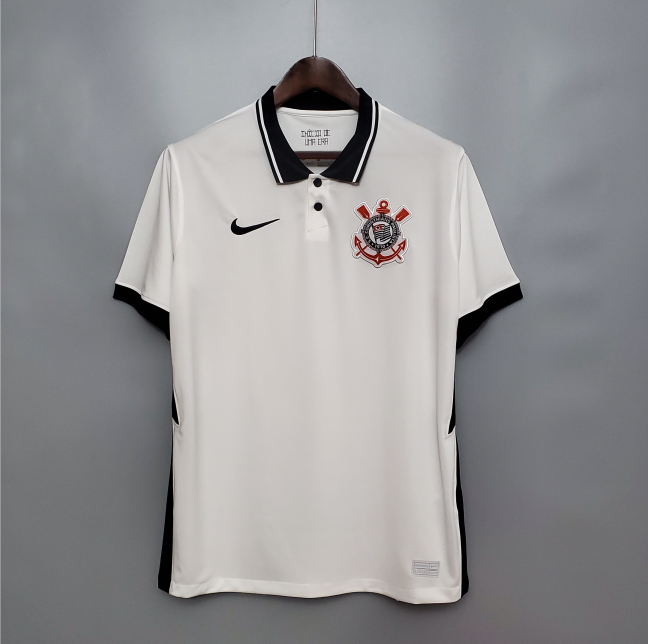 Professional Grade SC CORINTHIANS 20-21 HOME WHITE SOCCER JERSEY SHIRT