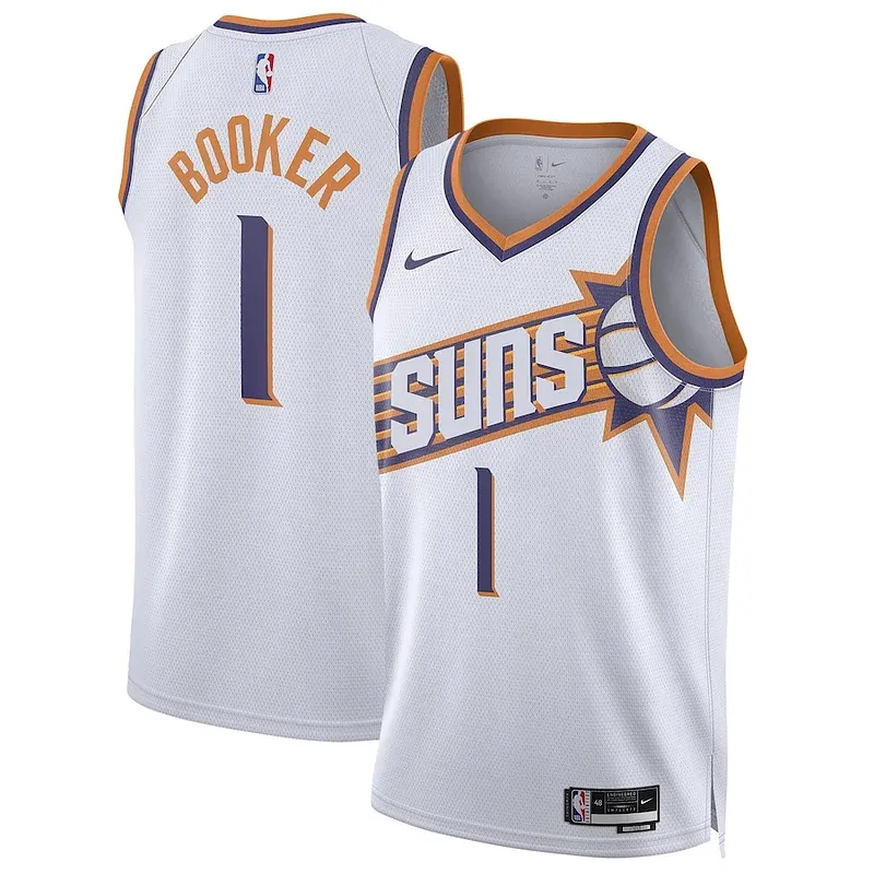 Devin Booker PHX Pro-Grade Swingman Jersey - White - Licensed Product