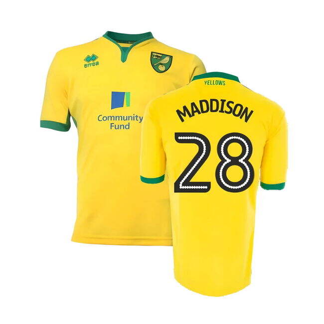 Official Norwich Home Shirt Good Xxl Maddison #28 Premium Quality ...