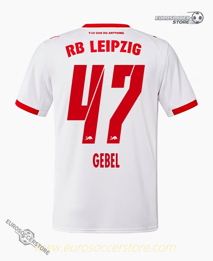 RB Leipzig 25-26 Season Home GEBEL 47 Football Jersey