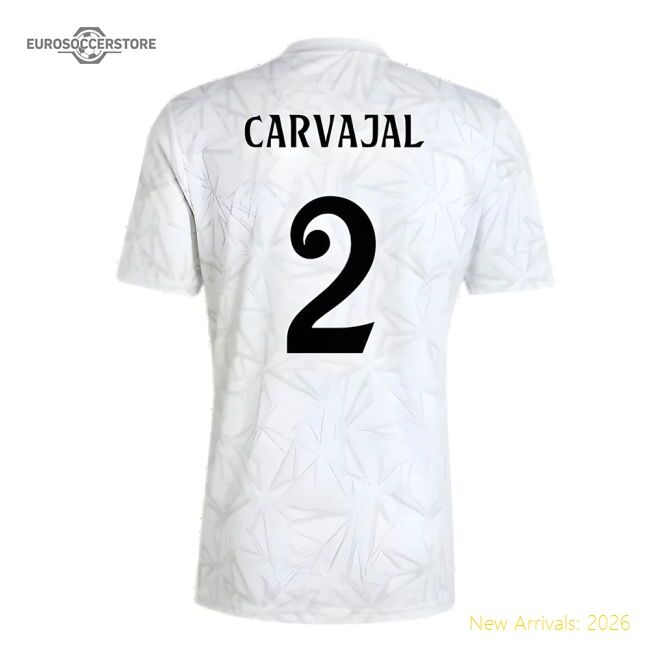 2024-2025 Real Madrid Pre-match Shirt (white) (carvajal 2)