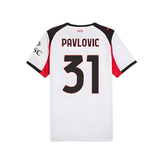 2025-2026 AC Milan Away Shirt (Pavlovic 31)