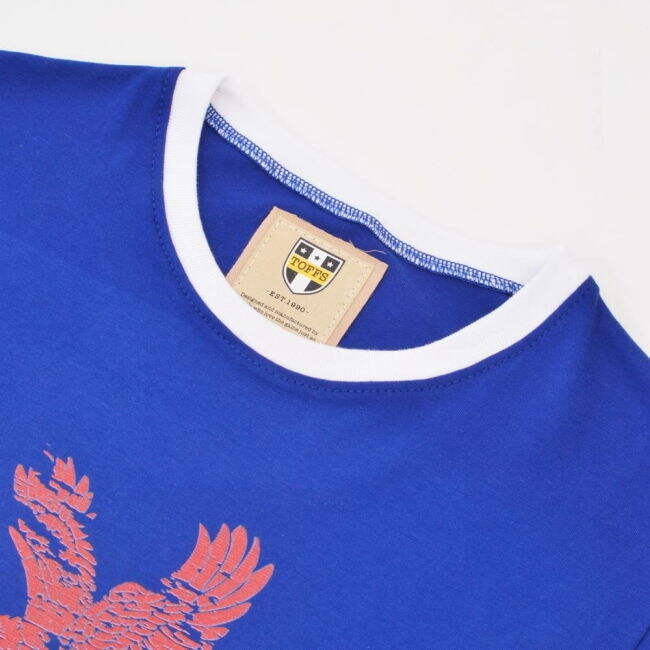 USA T-Shirt - Royal/White Ringer