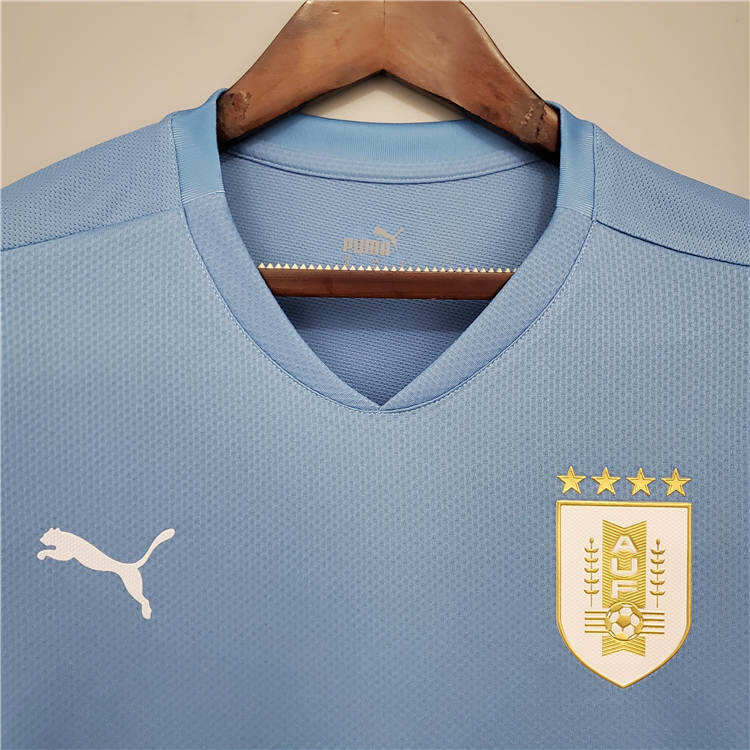 Uruguay 2021 Home Kit Soccer Jersey Blue Football Shirt - Official