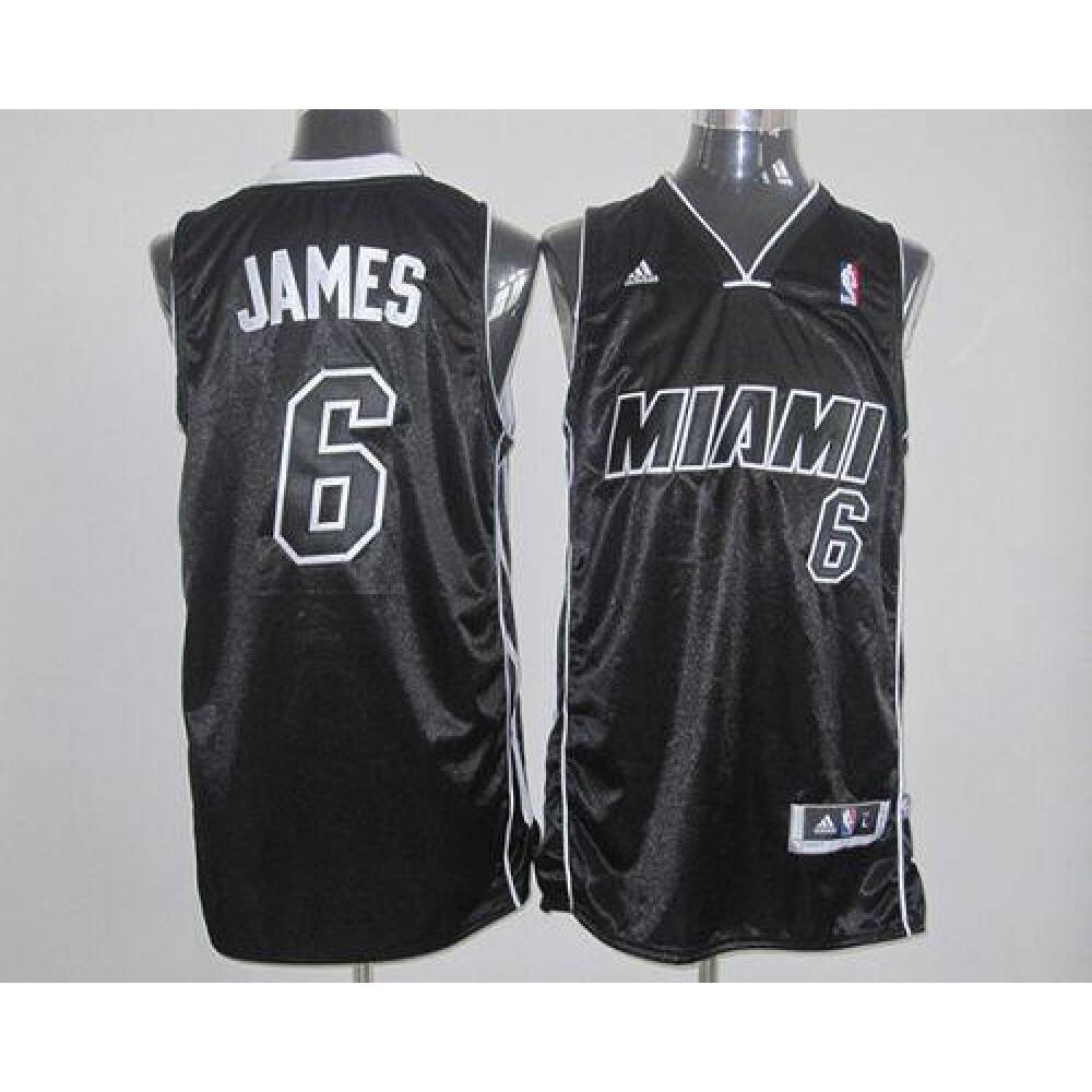 Game Day Cost-Effective Men's MIA #6 LeBron White Basketball Jersey