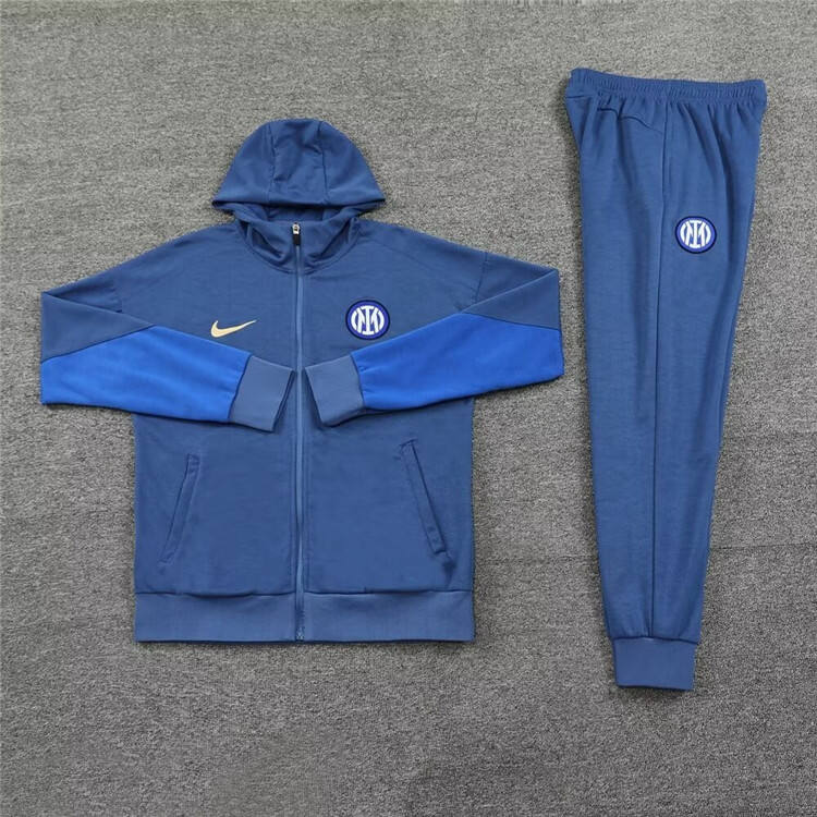 2425 Inter Milan Jacket Hoodie - Grey - Official Replica 7716