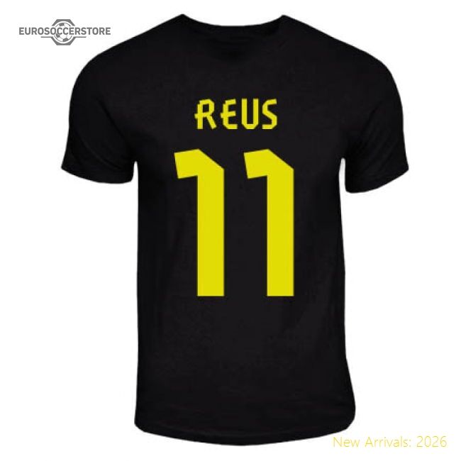 Authentic Marco Reus Dortmund Away Hero T-Shirt (Black)
