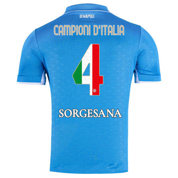 Player Verison SSC Napoli 2024/25 Campioni d¡¯Italia Home Match ShirtA