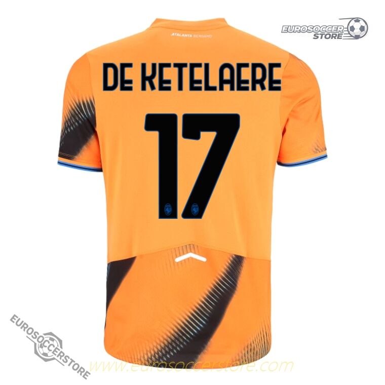 Atalanta 25-26 Season Third Version Jersey DE KETELAERE #17
