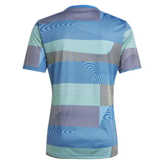 2025-2026 Real Madrid Pre-Match Shirt (Blue) (Vini Jr. 7)