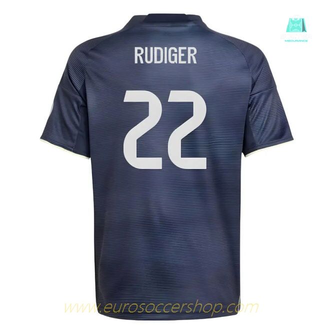 2025-2026 Real Madrid Away Shirt (Kids) (Rudiger 22)