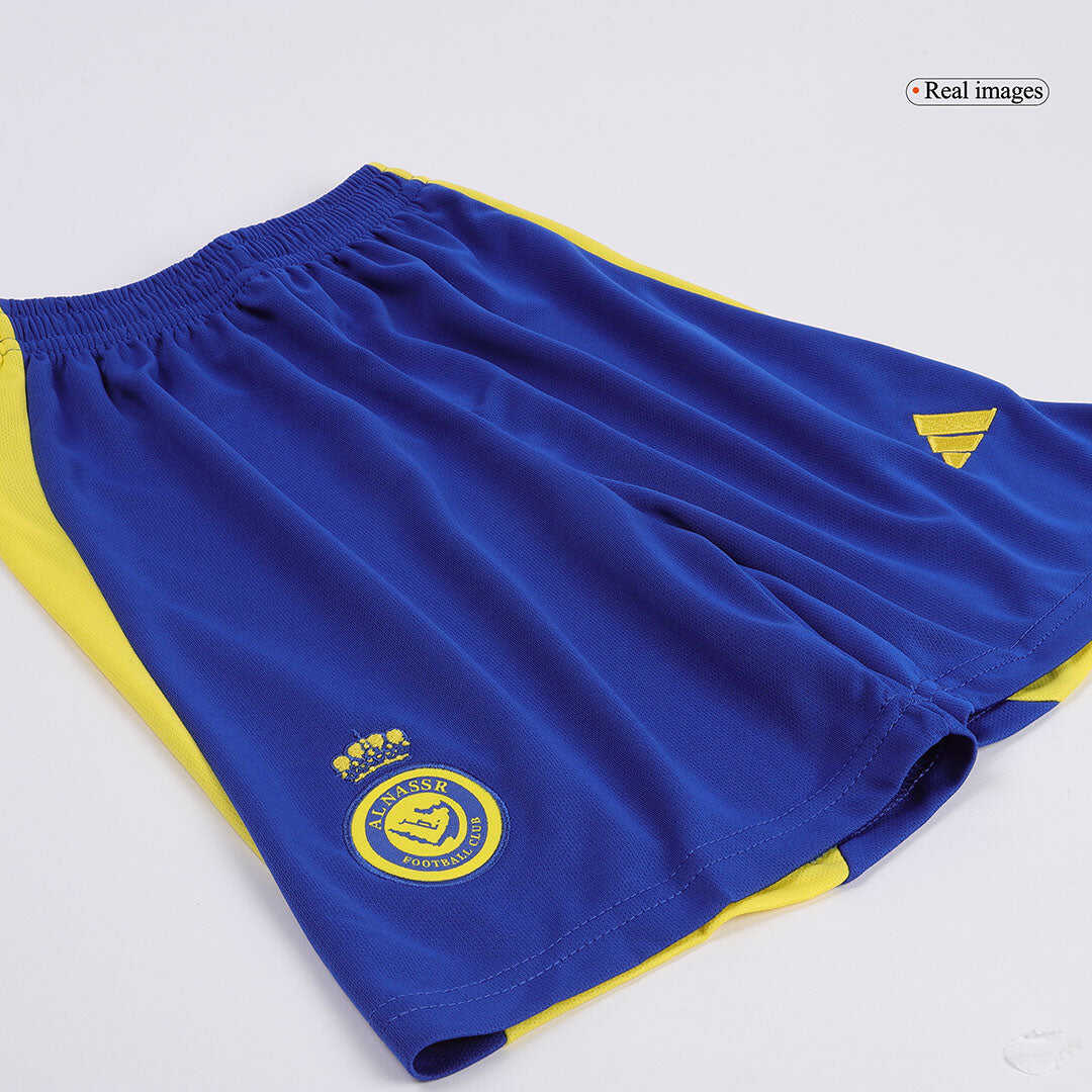 Kid's Al Nassr Home Soccer Jersey Kit(Jersey+Shorts) 2024/25Authentic