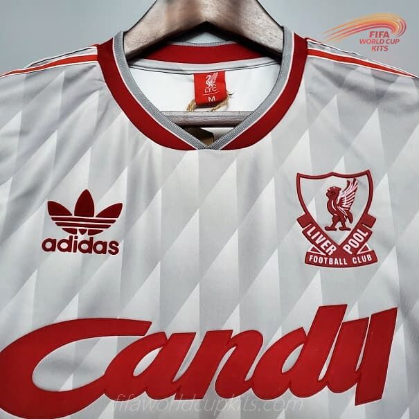 Liverpool season 89-91 Grey Road Soccer Kit