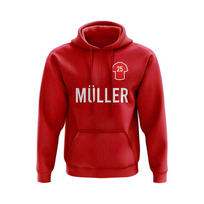 Thomas Muller Bayern Munich Number Hoody (Red)