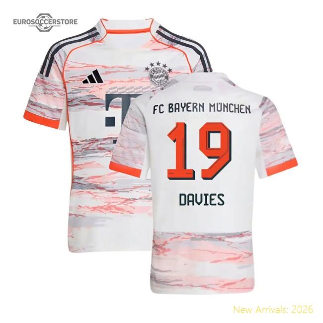 Luxury 2025-2026 Bayern Munich Away Jersey (kids) (davies 19)