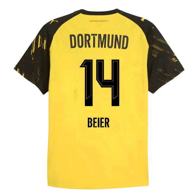 2025-2026 Borussia Dortmund Home Shirt (Beier 14) Quick Dry
