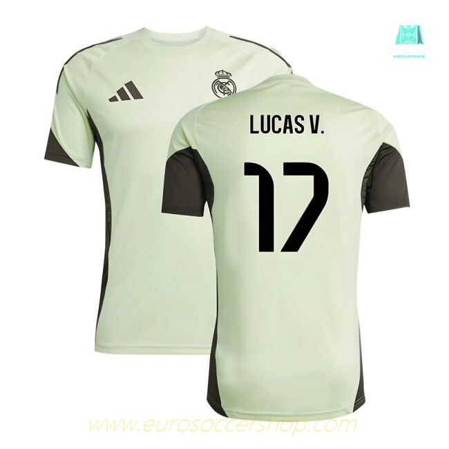 2025-2026 Real Madrid Training Jersey (Almost Lime) (Lucas V. 17)