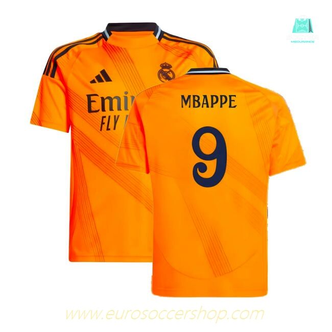 2024-2025 Real Madrid Away Shirt (Kids) (Mbappe 9)