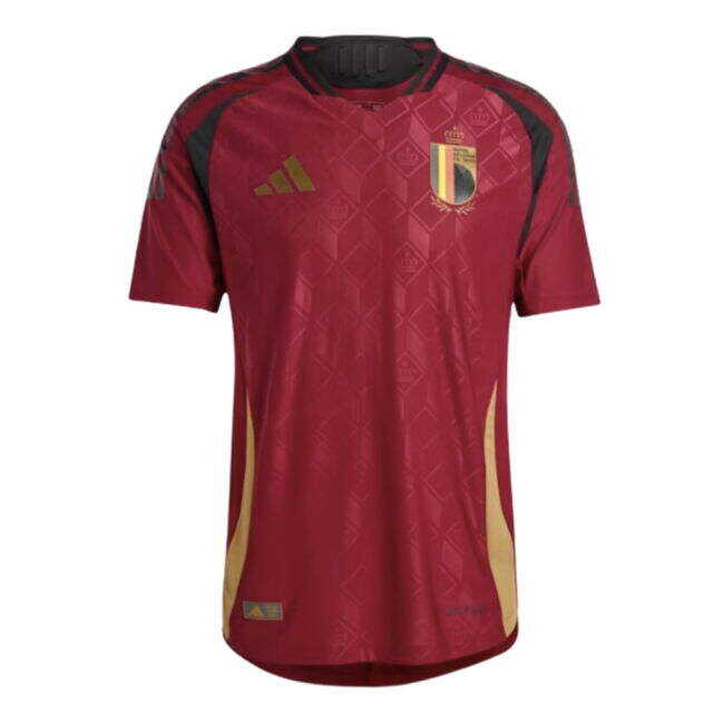 Sweet 2024-2025 Belgium Authentic Home Shirt (De Bruyne 7) Slim Fitting