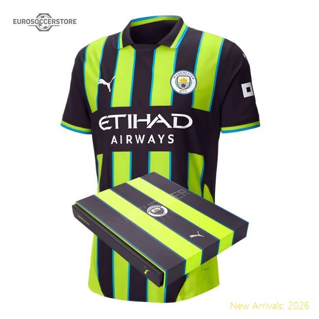 Authentic 2024-2025 Man City Away Authentic Shirt W/packaging