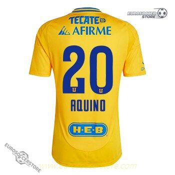 Tigres UANL 2024-25 Home Version AQUINO 20 Jersey