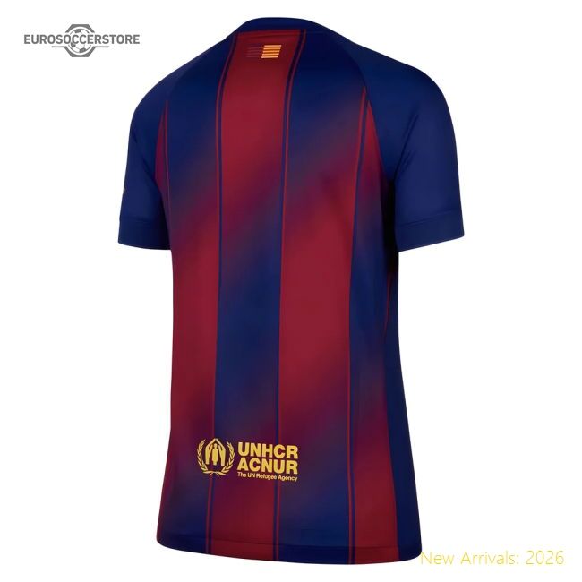 High-Quality Genuine 2025-2026 Barcelona Home Shirt (Womens)