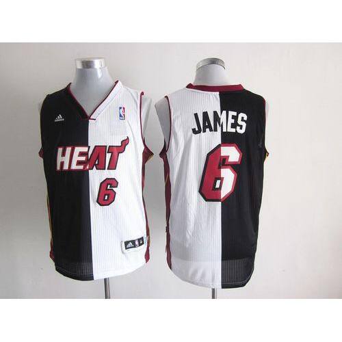 Miami Heat LeBron #6 Limited Stock Authentic Jersey Modern Design