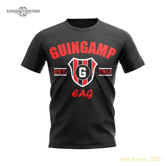 Authentic Guingamp Established Football T-Shirt (Black)