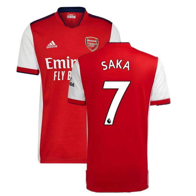 Best Value 2021-2022 Arsenal Home Official Shirt Quick-Dry SAKA 7#719