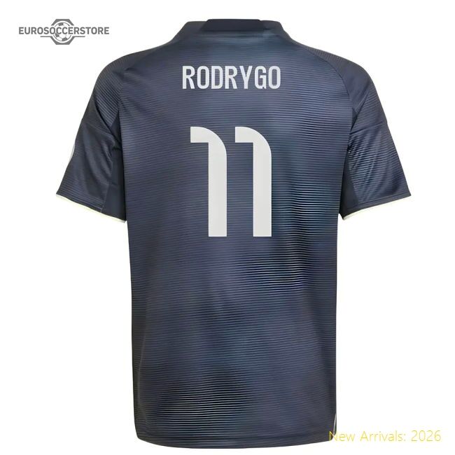 2025-2026 Real Madrid Road Jersey (kids) (rodrygo 11) - Unique Style