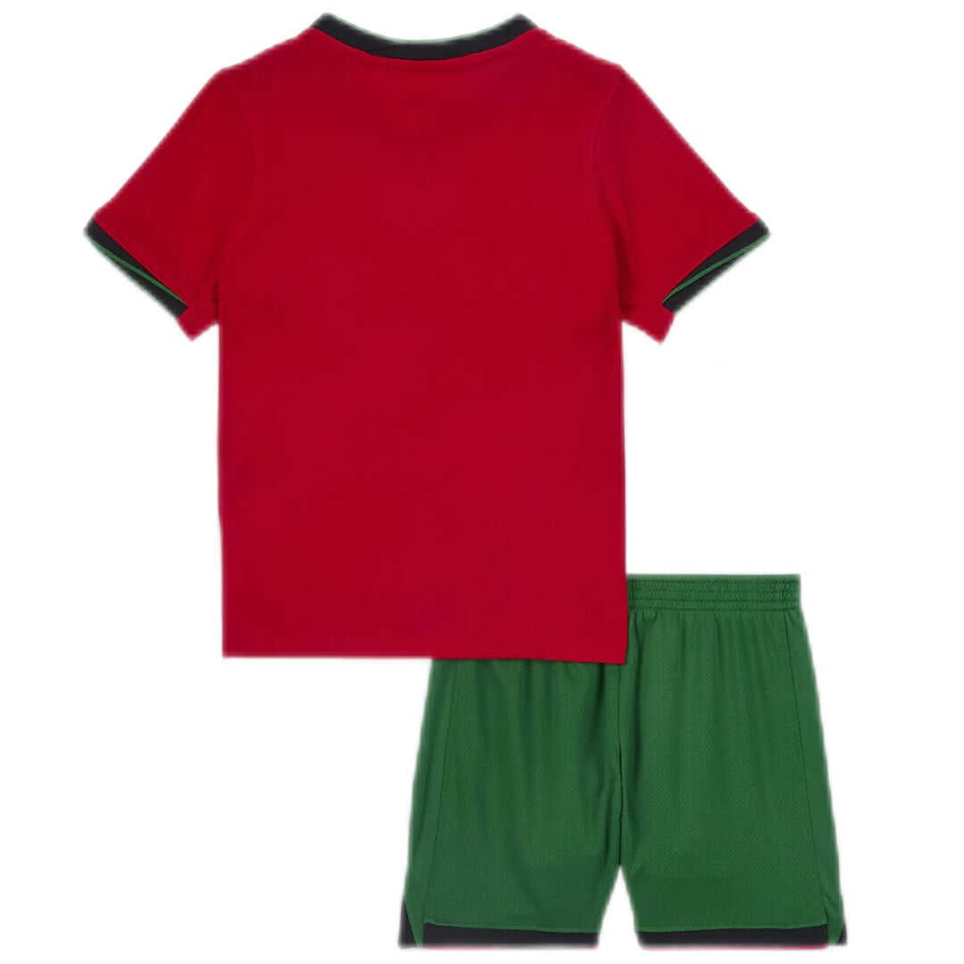 Kid's Portugal Home Jerseys Kit(Jersey+Shorts) Euro 2024 Authentic Kit