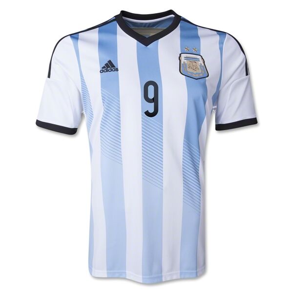 Comfort Fit 2014 Argentina 9 HIGUAIN Home Soccer Jersey Shirt