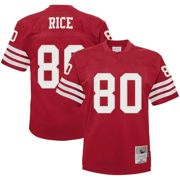 Top-Grade SF 49ers Legacy Jersey - Scarlet | NFL Fan Apparel