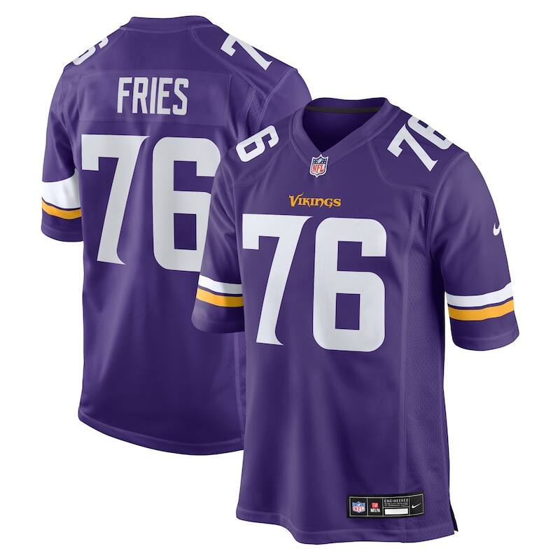 None Will Fries MIN Vikings Pro-Level Authentic Jersey Game Day Wear