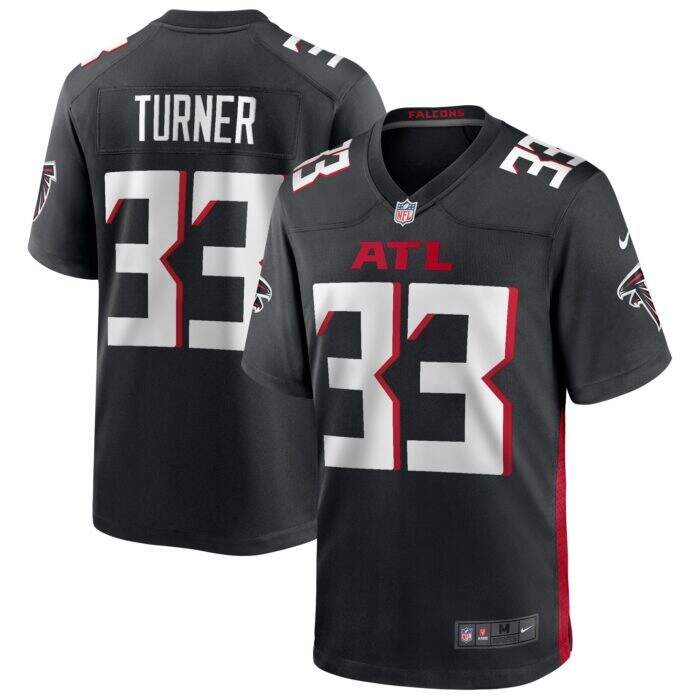 Men's Atlanta Falcons Michael Turner Nike Black Game Retir...