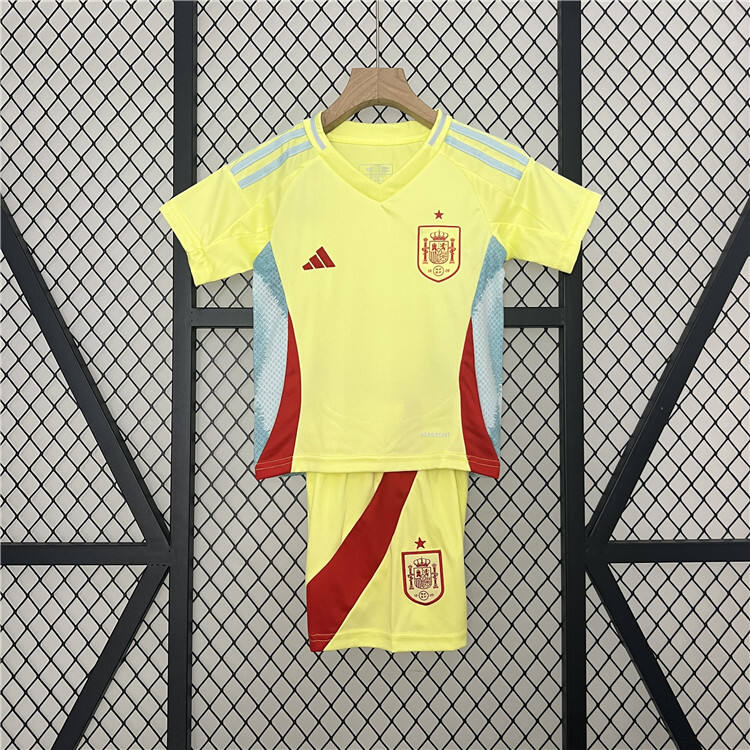 Spain Euro 2024 Kids Away Kit ShirtShorts - Official Replica 25944