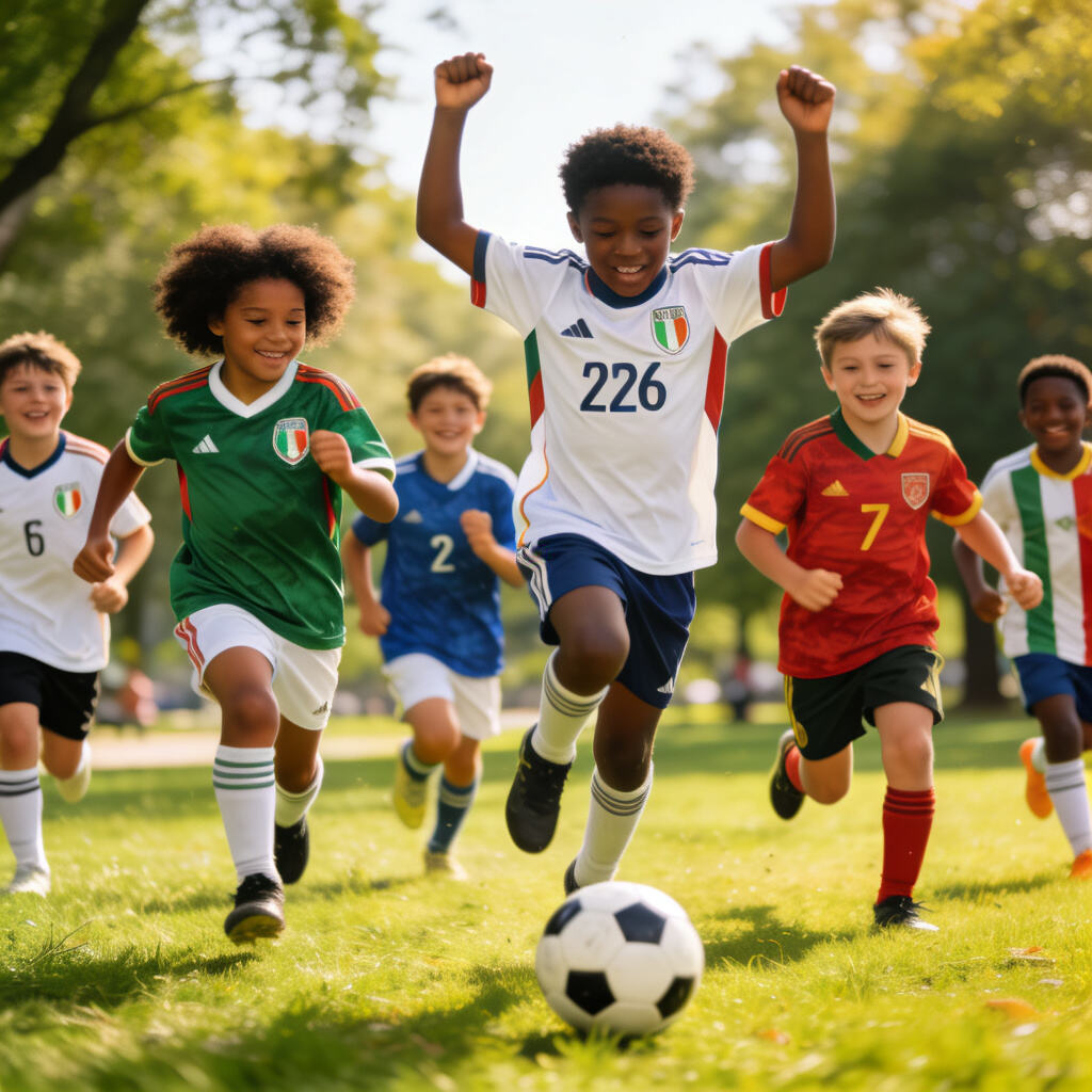 Comfortable Fit for Play Youth soccer equipment designed for comfort and fit