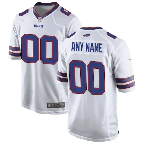 None Buffalo Bills Game Jersey - White | NFL Player Jersey | NFL Footb