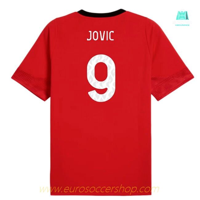 2025-2026 AC Milan Training Jersey (Red) (Jovic 9)