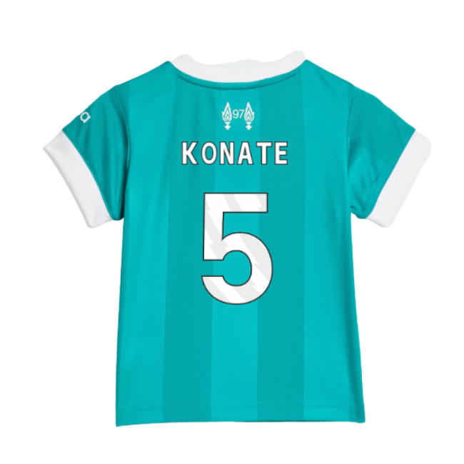 Top-Quality Liverpool 2025-2026 Liverpool Third Baby Kit (Konate 5)