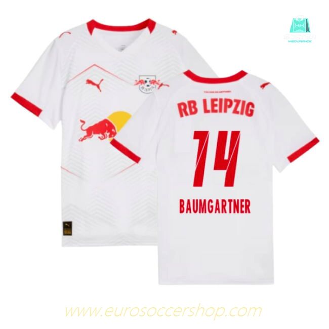 2025-2026 Red Bull Leipzig Home Shirt (Kids) (Baumgartner 14)