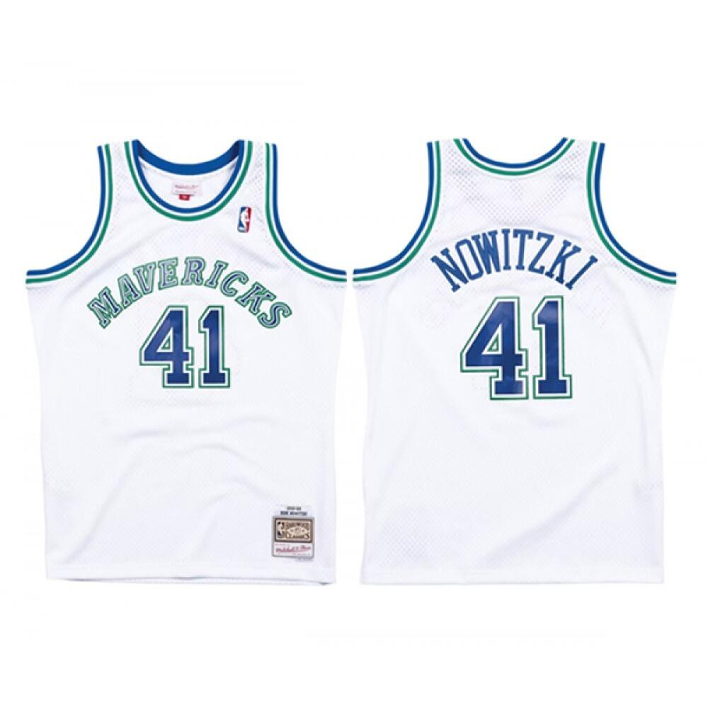 Dallas Mavericks 41 White Jersey - NBA Collection
