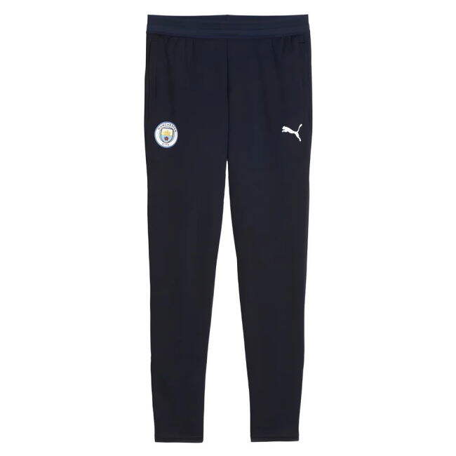 2025-2026 Man City Training Pants w/pockets (Navy) - Kids